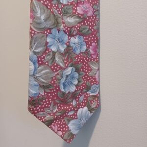 Etienne Aigner Floral Red and Blue Accessory